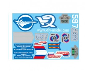 Xfly-Model Su-27 Grey Twin 50mm 12 Blade EDF Jet  Decal Set